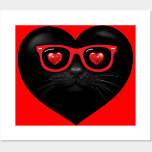 BLACK CAT LOVE! Posters and Art